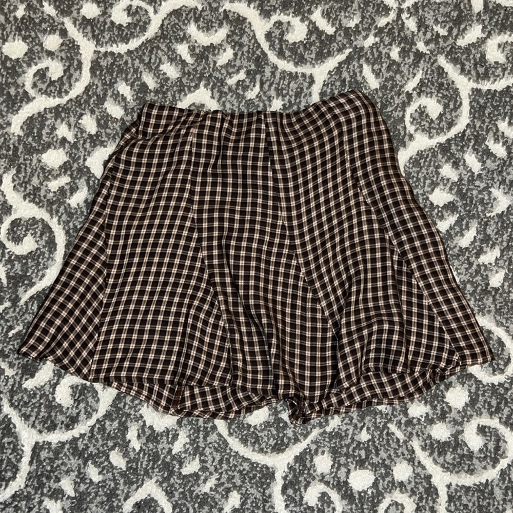 American Eagle, mini skater skirt brown